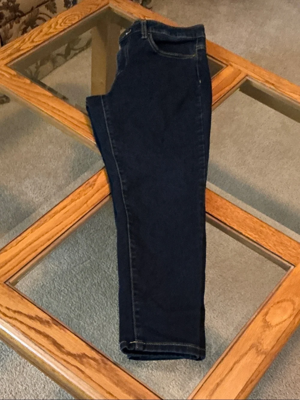 Michael Kors Women's Dark Navy Izzy cropped Skinny Jeans